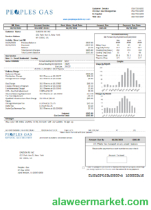 Illinois Peoples Gas utility business bill SCR